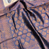 Flaunt Beige and Blue Soft Silk Saree With Dissemble Blouse Piece
