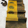 Susurrous Yellow and Green Soft Silk Saree With Vestigial Blouse Piece