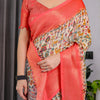 Royal Cream Art Silk Saree with Traditional Madhubani-Inspired Heritage Motifs