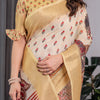 Elegant Pista Green Art Silk Saree with Regal Kalamkari-Inspired Floral Art