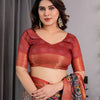 Majestic Black Art Silk Saree with Intricate Tribal-Inspired Heritage Art