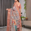 Graceful Peach Art Silk Saree with Royal Heritage Panel Story Designs