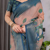 Regal Morpich Art Silk Saree with Royal Palace Garden Heritage Design