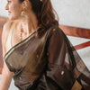 Delightful Black Cotton Silk Saree With Murmurous Blouse Piece