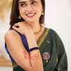 Flattering Green Cotton Silk Saree With Classy Blouse Piece