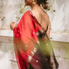 Efflorescence Red Cotton Silk Saree With Lagniappe Blouse Piece