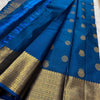 Precious Blue Soft Silk Saree With Phenomenal Blouse Piece