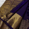 Invaluable Navy Blue Soft Silk Saree With Engrossing Blouse Piece