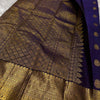 Invaluable Navy Blue Soft Silk Saree With Engrossing Blouse Piece