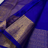 Chatoyant Royal Blue Soft Silk Saree With Embrocation Blouse Piece