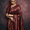 Beleaguer Maroon Soft Silk Saree With Traditional Blouse Piece