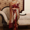 Groovy Wine Soft Silk Saree With Engrossing Blouse Piece