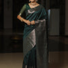 Gratifying Dark Green Soft Silk Saree With Attractive Blouse Piece