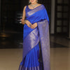 Extraordinary Royal Blue Soft Silk Saree With Amazing Blouse Piece