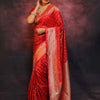 Classy Red Soft Silk Saree With Wonderful Blouse Piece