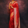 Classy Red Soft Silk Saree With Wonderful Blouse Piece