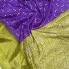 Supernal Purple Printed Dola Silk Saree With Luxuriant Blouse Piece