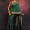 Radiant Dark Green Soft Silk Saree With Exquisite Blouse Piece