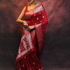 Appealing Red Soft Silk Saree With Blooming Blouse Piece