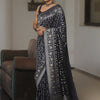 Phenomenal Navy Blue Soft Silk Saree With Demanding Blouse Piece