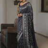 Phenomenal Navy Blue Soft Silk Saree With Demanding Blouse Piece