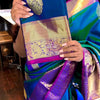 Lovely Blue Soft Silk Saree With Deserving Blouse Piece