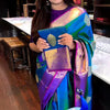 Lovely Blue Soft Silk Saree With Deserving Blouse Piece