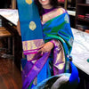 Lovely Blue Soft Silk Saree With Deserving Blouse Piece