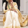 Admirable Off White Soft Silk Saree With Efflorescence Blouse Piece