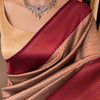 Vivacious Beige Soft Silk Saree With Piquant Blouse Piece