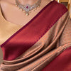Vivacious Beige Soft Silk Saree With Piquant Blouse Piece