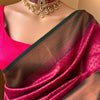 Enamoring Dark Pink Soft Silk Saree With Resonant Blouse Piece
