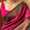 Enamoring Dark Pink Soft Silk Saree With Resonant Blouse Piece