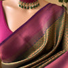 Ineffable Mehndi Soft Silk Saree With Ethereal Blouse Piece