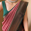 Eclat Pink Soft Silk Saree With Scrupulous Blouse Piece