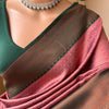 Eclat Pink Soft Silk Saree With Scrupulous Blouse Piece