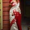 Outstanding Off White Soft Silk Saree With Twirling Blouse Piece