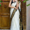 Surpassing Off White Soft Silk Saree With Flameboyant Blouse Piece
