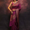 Innovative Purple Soft Silk Saree With Jazzy Blouse Piece