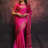 Mesmeric Dark Pink Soft Silk Saree With Fairytale Blouse Piece