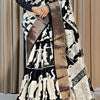 Wonderful Off White Digital Printed Soft Silk Saree With Opulent Blouse Piece