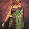 Precious Pista Soft Silk Saree With Smart Blouse Piece