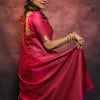 Jazzy Dark Pink Soft Silk Saree With Appealing Blouse Piece