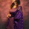 Radiant Purple Soft Silk Saree With Deserving Blouse Piece