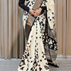 Trendy Off White Digital Printed Soft Silk Saree With Flaunt Blouse Piece