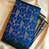Deserving Blue Soft Silk Saree With Blissful Blouse Piece