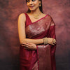 Engrossing Maroon Soft Silk Saree With Inspiring Blouse Piece