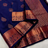 Diaphanous Navy Blue Soft Silk Saree With Confounding Blouse Piece