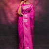 Classy Dark Pink Soft Silk Saree With Dissemble Blouse Piece