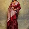 Twirling Maroon Soft Silk Saree With Surpassing Blouse Piece
